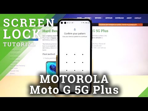 How to Set Up Screen Lock on MOTOROLA Moto G 5G Plus – Change Screen Lock