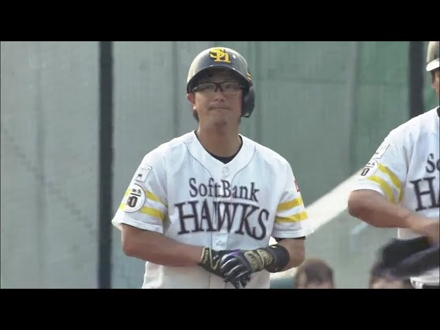 【ファーム】ベテランの一打!! ホークス・江川が先制のタイムリーヒット!! 2018/7/17 H-T(ファーム)