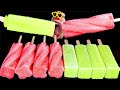 ASMR MUKBANG Strawberry Melon Ice Cream Popsicle EATING SHOW 4K