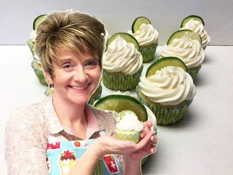 My Birthday Cupcakes - Key Lime Cupcakes with Key Lime Filling and Frosting Tutorial