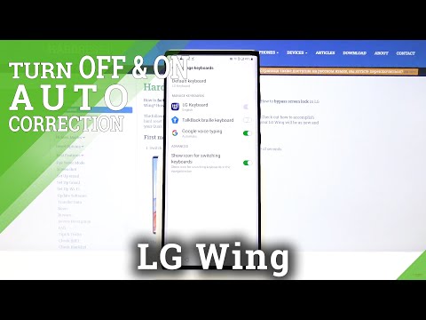Activate Autocorrect on LG Wing – Text Auto-Correction Option