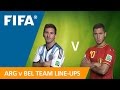 Argentina v. Belgium Team Line-ups EXCLUSIVE