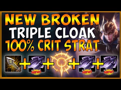 THIS NEW TRIPLE CLOAK STRAT IS TAKING OVER SEASON 10 (100% CRIT INSTANTLY) - League of Legends