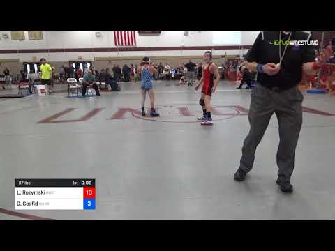 USAWNJ - Freestyle-Greco States/Schoolboy - FS 97 Semi-Finals - Logan Rozymski (Buxt) Vs. Govanni