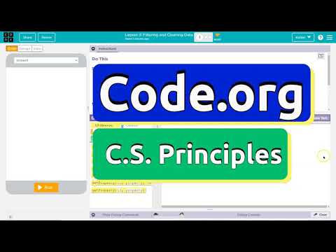 Code.org Lesson 3 Filtering and Cleaning Data Tutorial | Unit 9 Data C.S. Principles