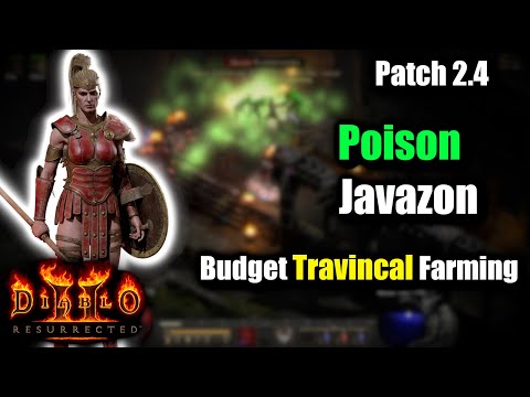 Travincal Farming on a super BUDGET Character! The Plague Javazon - Patch 2.4 Diablo 2 Resurrected