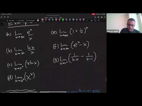 Math 1203-R04 Lecture 21 - L'Hôpital's Rule Examples
