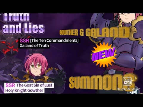 EPIC SUMMONS!!! Galand & Gowther Banner | Seven Deadly Sins: Grand Cross