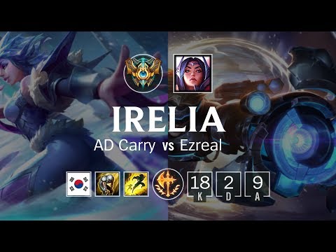 Irelia ADC vs Ezreal - KR Challenger Patch 8.21