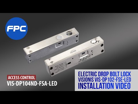 How to Install the Electric Drop Bolt Lock (Deadbolt) VIS-DP104ND-FSA-LED to a Door