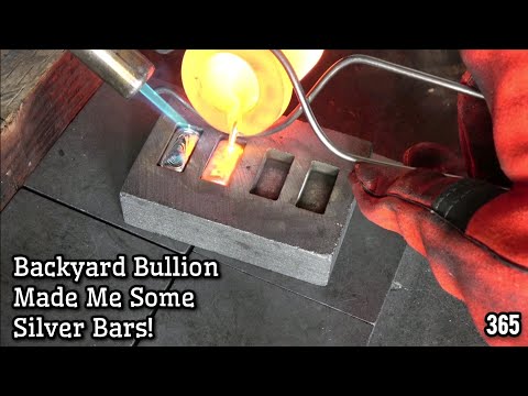 How to hand pour silver bars, Backyard Bullion style!