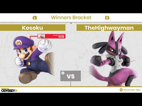 Super Smash Odyssey 21 – Winners Quarters – [FRKS] TheHighwayman vs [EX] Kosoku