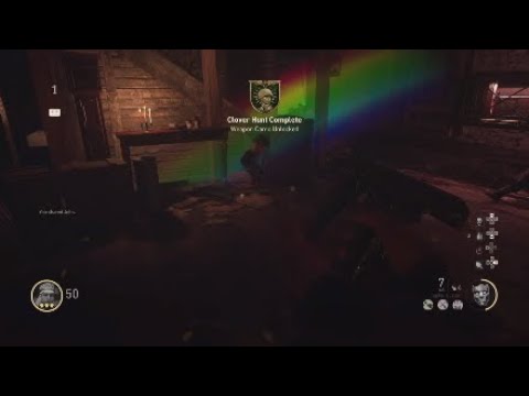WW2 Zombies - How To Unlock New Zombies Camo Gruner Knoten Hidden Easter Egg Challenge