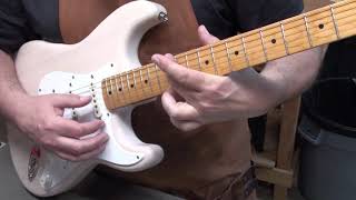 Video thumbnail for 2020 Squier Classic Vibe 50s Stratocaster - this "White Blonde" gets a setup! by Manotick StringWorks