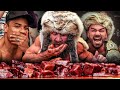 Liver King, Paulo Costa and Patricky Pitbull Battle it out in a Raw Liver Eating Contest