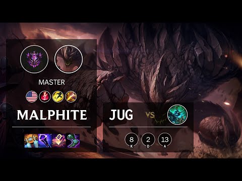 Malphite Jungle vs Hecarim - NA Master Patch 10.25b
