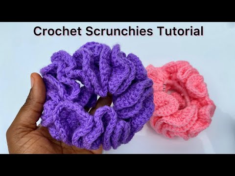 Easy Crochet Scrunchies Tutorial || Beginners friendly || Craftorria