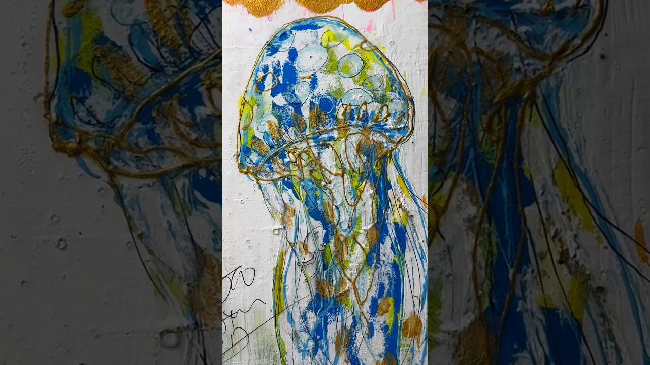 #物語のある絵画  title:記憶を泳ぐクラゲ