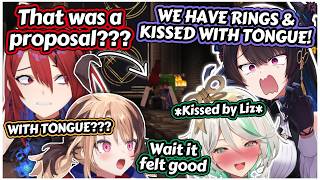 Liz UNKNOWINGLY Proposed to Nerissa & Tongue-Kissed CC in Self-Defense | ENReco [Hololive EN]