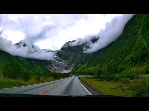 Driving | Fjærland - Bøyabreen Glacier - Sogndal | Road Trip Norway