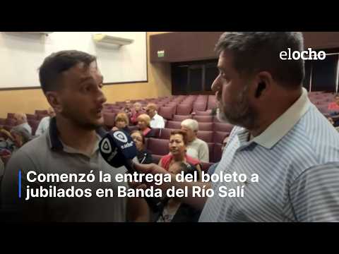 COMENZÓ LA ENTREGA DE BOLETO A JUBILADOS EN BANDA DEL RÍO SALÍ