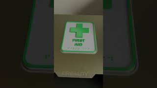 3D printed First Aid sign with Braille #viral #olympics #3d #3dprinting #paramedic #nhs #health