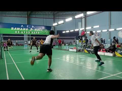 Badminton 12th Rawang Open Men's Double Open- Faiz Rozain / Faris Za'im Vs Amir Syazwan / Nur Helmi