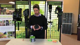 Loading GREENWORKS String Trimmer Line