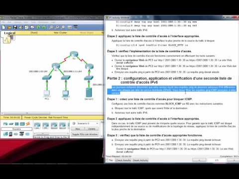 9.5.2.6 Packet Tracer - Configuring IPv6 ACLs