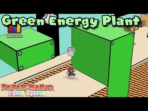 Paper Mario: Color Splash 100% Repainted - Stage 28 - Green Energy Plant