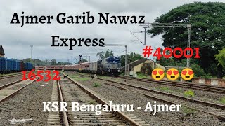 Download lagu 16532 /❤️Ajmer Garib Nawaz Express ||😍With #40001 BGKT WDP4B😍 || INDIAN RAILWAYS || mp3