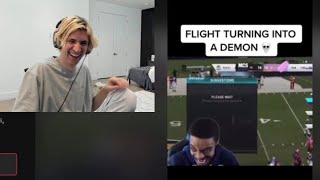 xQc Laughs at Flight Turning into a Demon