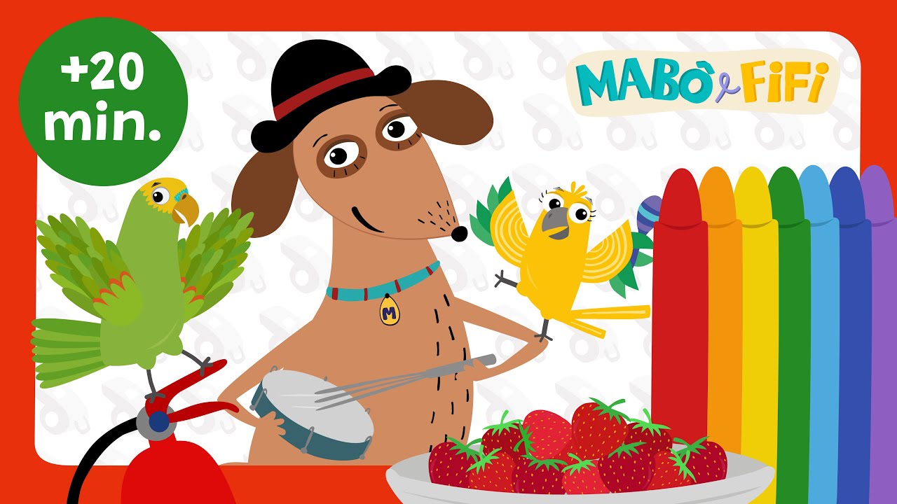 VERMELHO|  SAMBINHA DAS CORES + PAPAGAIO LOURO | CORRE CUTIA E BRINCADEIRAS MUSICAIS @maboefifi