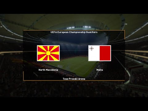 ⚽ North Macedonia vs Malta ⚽ | UEFA European Championship Qualifiers (23/03/2023) | PES 2021