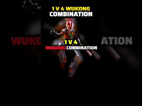 1 V 4 WUKONG COMBINATION 💪💯 | WUKONG RUSHER COMBINATION | BEST CHARACTER SKILL COMBINATION FOR CS