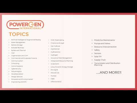POWERGEN International 2025: Topics & Formats of Focus