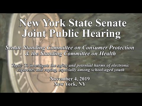 Senate Standing Committee on Consumer Protection, Health, and Education Public Hearing - 11/4/19
