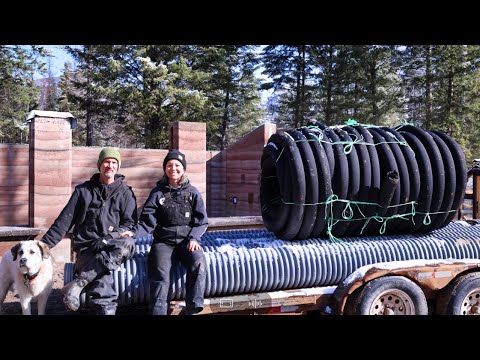 Installing a Geothermal Climate Battery for our Rammed Earth Greenhouse