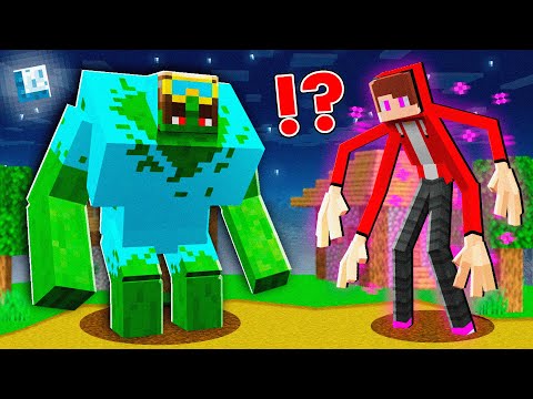 JJ and Nico Became ENDERMAN and ZOMBIE MUTANT in Minecraft Challenge - Maizen JJ and Mikey