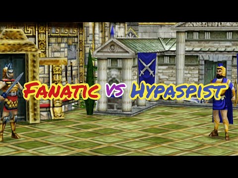 200 Champion Fanatic vs 200 Champion Hypaspist | Age of Mythology