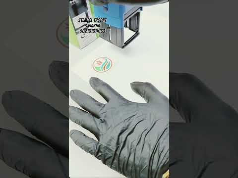 STEMPEL TRODAT 3 WARNA SESUAI LOGO PERUSAHAAN #stempel #trodat #perusahaan #kantor
