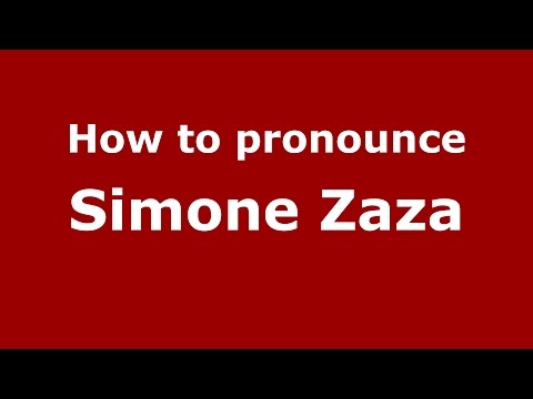 How to pronounce Simone Zaza (Italian/Italy)  - PronounceNames.com