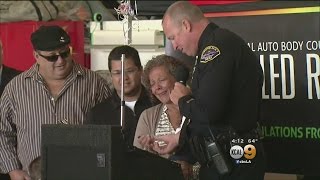 Police Officer Surprises Mother Of Fallen Soldier With Son's Prized Possession