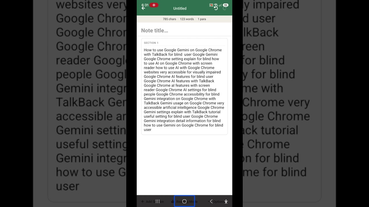 Artificial intelligence on Google Chrome for blind use Gemini website and pages very accessible 🔥🔥🔥