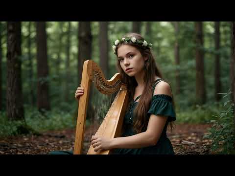 Linda Música Celta Relaxante ,Para Relaxar, Meditar, Dormir, Ler e Estudar tocada numa Harpa