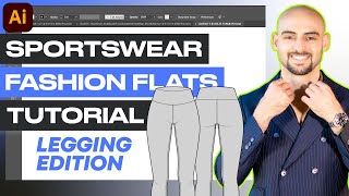 How To Draw Leggings Sportswear Fashion Flats in Adobe Illustrator (Ultimate Tutorial)