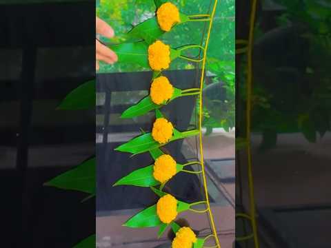 How To Make Little Bouquet From Mango Leaf | Diwali Decoration At Home | Easy Mango Leaf Toran #diy