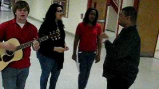 preview picture of video 'Ambassadors, Bloomingdale High School Singing Valentines to Students 021210'