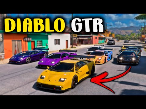 SÓ VALE ESSE MONSTRO - LAMBORGHINI DIABLO GTR - FORZA HORIZON 5 GAMEPLAY