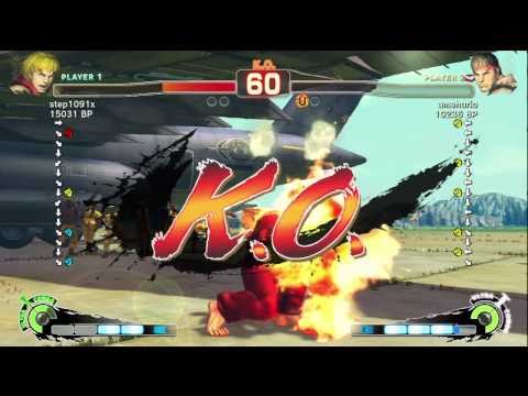 step1091x [Ken] vs amehurio [Ryu] SSF4 Japanese Online Ranked Matches - TRUE-HD